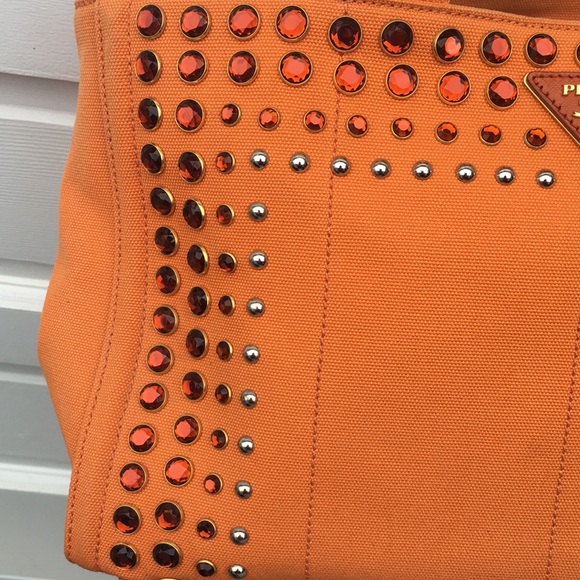 AUTHENTIC PRADA RHINESTONE CANAPA - Picture 4 of 16